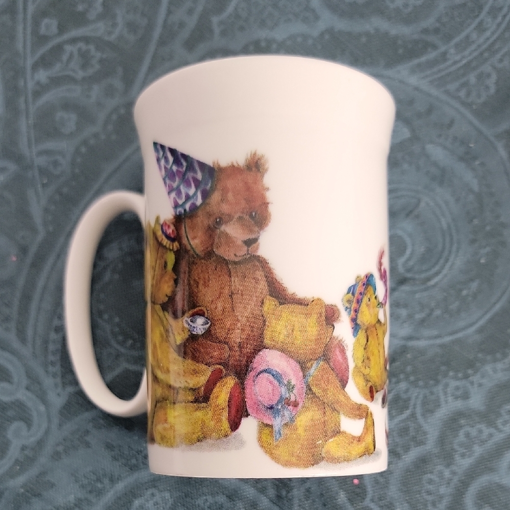 VTG Karen Buckley Roy Kirkham Bone China Teddy Bears Coffee Mug Tea Cup England